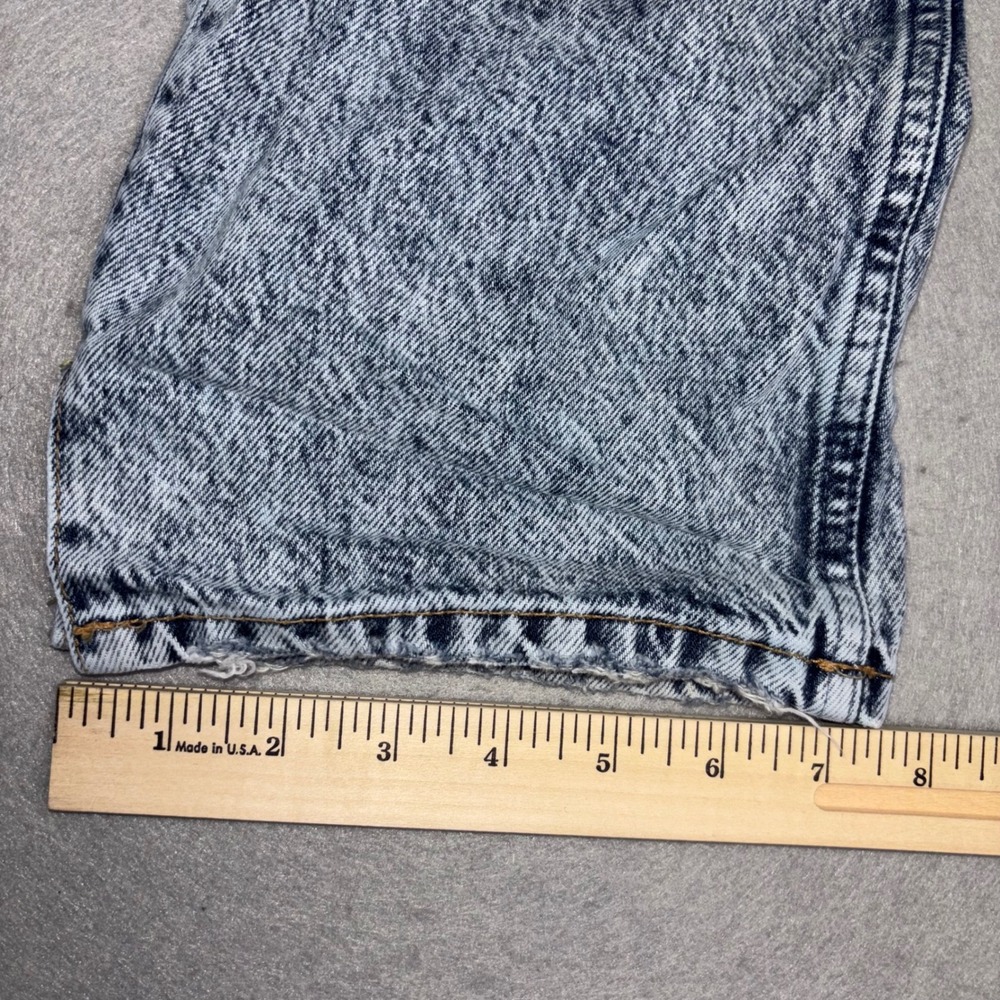 We The Free Jeans Womens 27 Blue Acid‎ Wash High Rise Distressed Tapered Denim - Picture 16 of 16